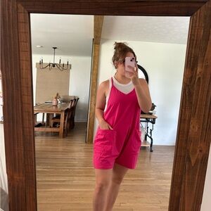 Athletic romper shorts